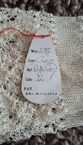 Calcetines Fallera Beige/Blanco Talla Única