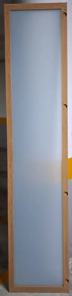 Puerta de cristal opaca