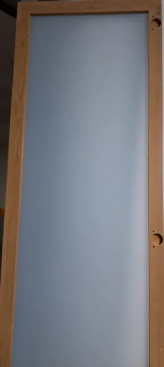 Puerta de cristal opaca