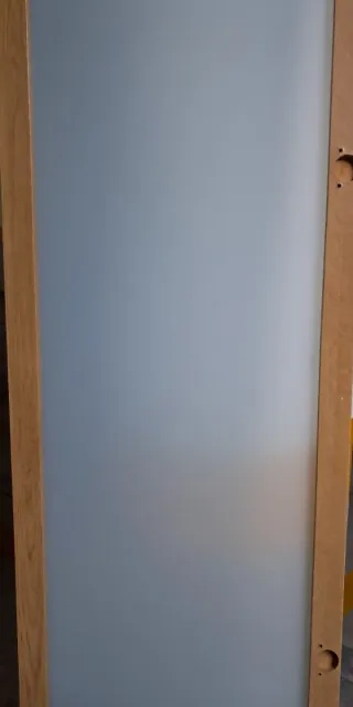 Puerta de cristal opaca