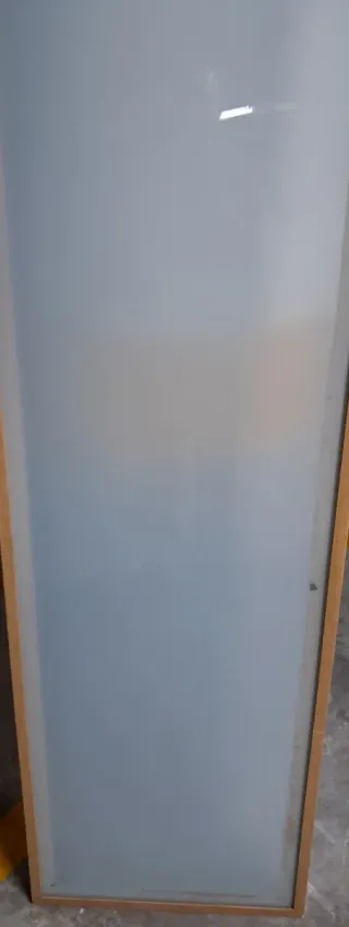 Puerta de cristal opaca