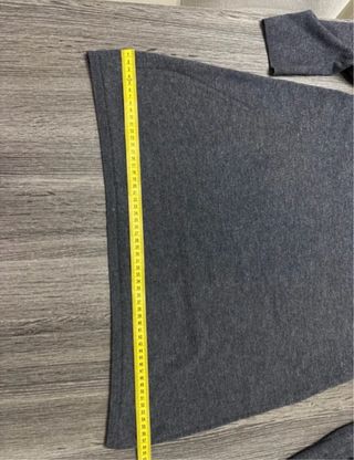 Abito collo alto morbido lana grigio