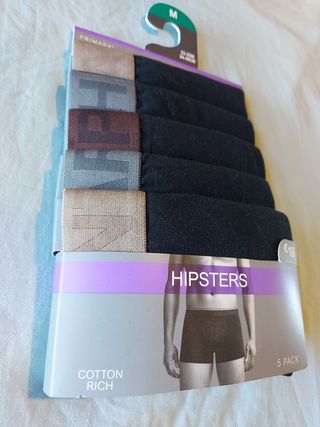 Primark Hipsters Talla M Pack 5