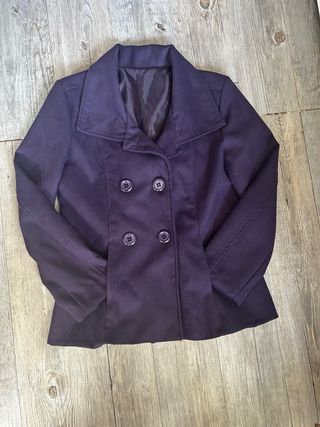 Chaqueta Morada Doble Botón