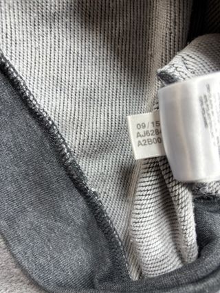 Felpa Adidas con zip grigia XL uomo