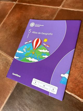 Libro de texto 5 de primaria Atlas geografía