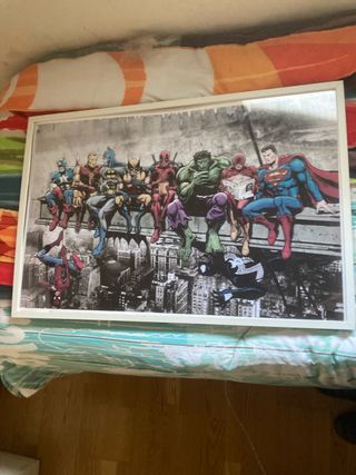 Cuadro Superhéroes Marvel y DC