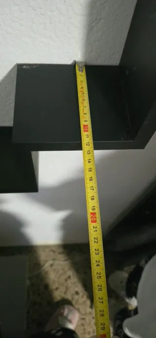 Estantería Escalera Negra Madera