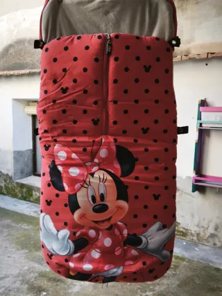 Saco Silla Paseo Minnie Lunares Rojo