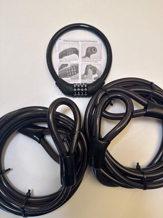 Pack Seguridad Antirrobo – 2 Cables 3m + Candado
