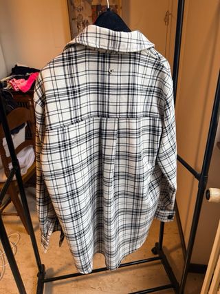 Camicia PLEASE quadri bianco e nero