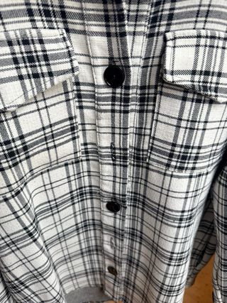 Camicia PLEASE quadri bianco e nero