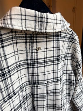 Camicia PLEASE quadri bianco e nero