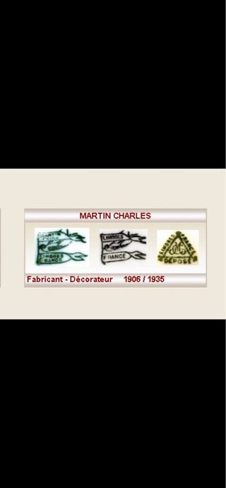 🇫🇷 Limoges 10 Platos Postre Flores Lila