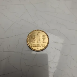 1 Peseta 1982 ERROR en una cara 82 y en otra 80