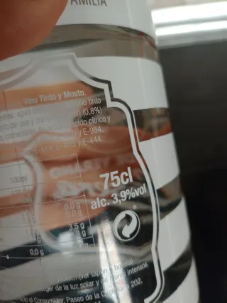 Botella Antigua La Casera Tinto de Verano