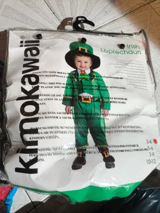 Disfraz Leprechaun Kimokawaii 3-4 años