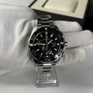 TAG Heuer Aquaracer Chrono Negro/Plateado