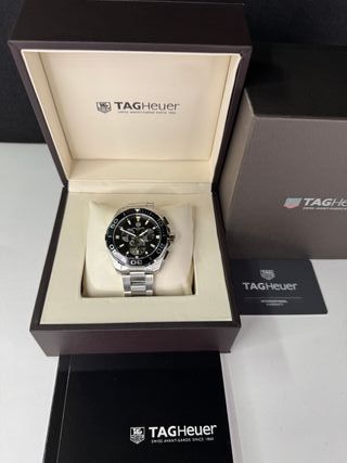 TAG Heuer Aquaracer Chrono Negro/Plateado