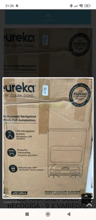 Robot Aspirador Eureka J12 Ultra