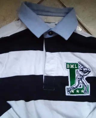 Polo bambino maniche lunghe righe OVS