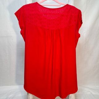 Blusa Evima roja bordada