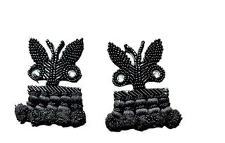 Alamares Traje de Luces Mariposa Negro