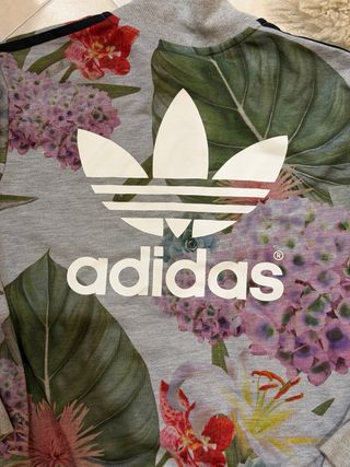Chaqueta Adidas Floral Gris Talla S