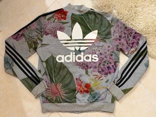Chaqueta Adidas Floral Gris Talla S