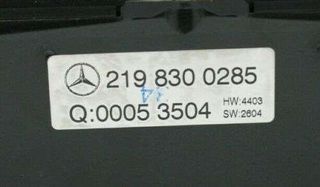 Mando Climatizador MERCEDES-BENZ CLASE CLS 2198300285