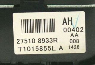 Mando Climatizador RENAULT KOLEOS 275108933R