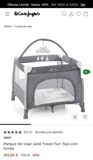 Parque cuna de juego y viaje Travel Fun