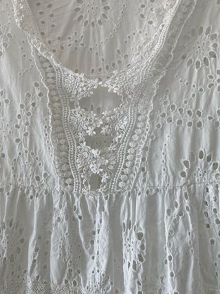 Blusa Boho Chic Italiana Encaje Broderie