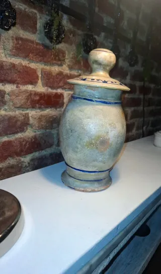 Tarro farmacia antiguo NUX GALLAR