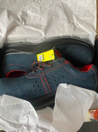 Zapatos de seguridad FORLI azul y rojo