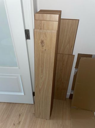 Tarima flotante efecto madera.