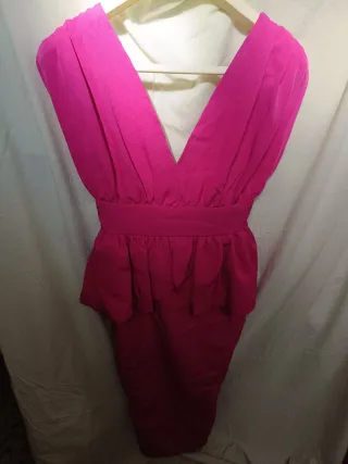 Vestido fiesta boda rosa