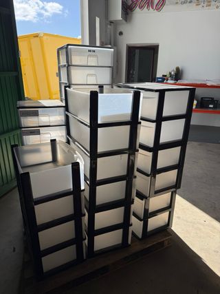 Cajonera de plástico apilable