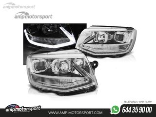 FAROS DELANTEROS LUZ DIURNA LED REAL DRL PARA VOLKSWAGEN T6