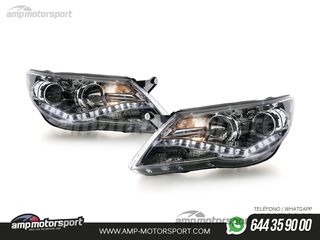 FAROS DELANTEROS LUZ DIURNA LED REAL DRL PARA VOLKSWAGEN TIGUAN