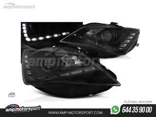 FAROS DELANTEROS LUZ DIURNA LED REAL DRL PARA SEAT IBIZA 6J