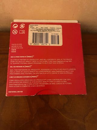 Nike Lace Up Save Lives Lacci Rossi