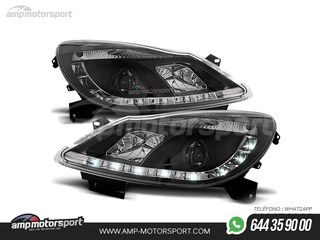 FAROS DELANTEROS LUZ DIURNA LED REAL DRL PARA OPEL CORSA D