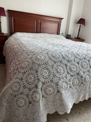 Colcha crochet hecha a mano