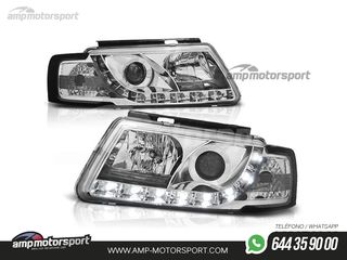 FAROS DELANTEROS LUZ DIURNA LED REAL DRL PARA VOLKSWAGEN PASSAT 3B