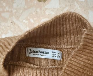 Jersey Stradivarius Invierno Camel Talla M