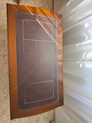 Mesa de despacho antigua diseño piel