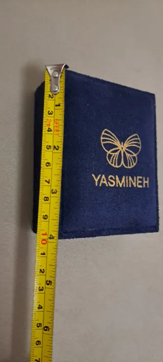 Caja de joyas YASMINEH azul y dorada