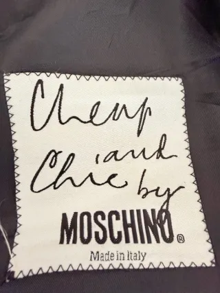 Moschino Cappotto Lana Doppiopetto Uomo Taglia 50