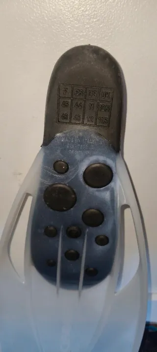 Aletas de buceo/snorkel transparentes